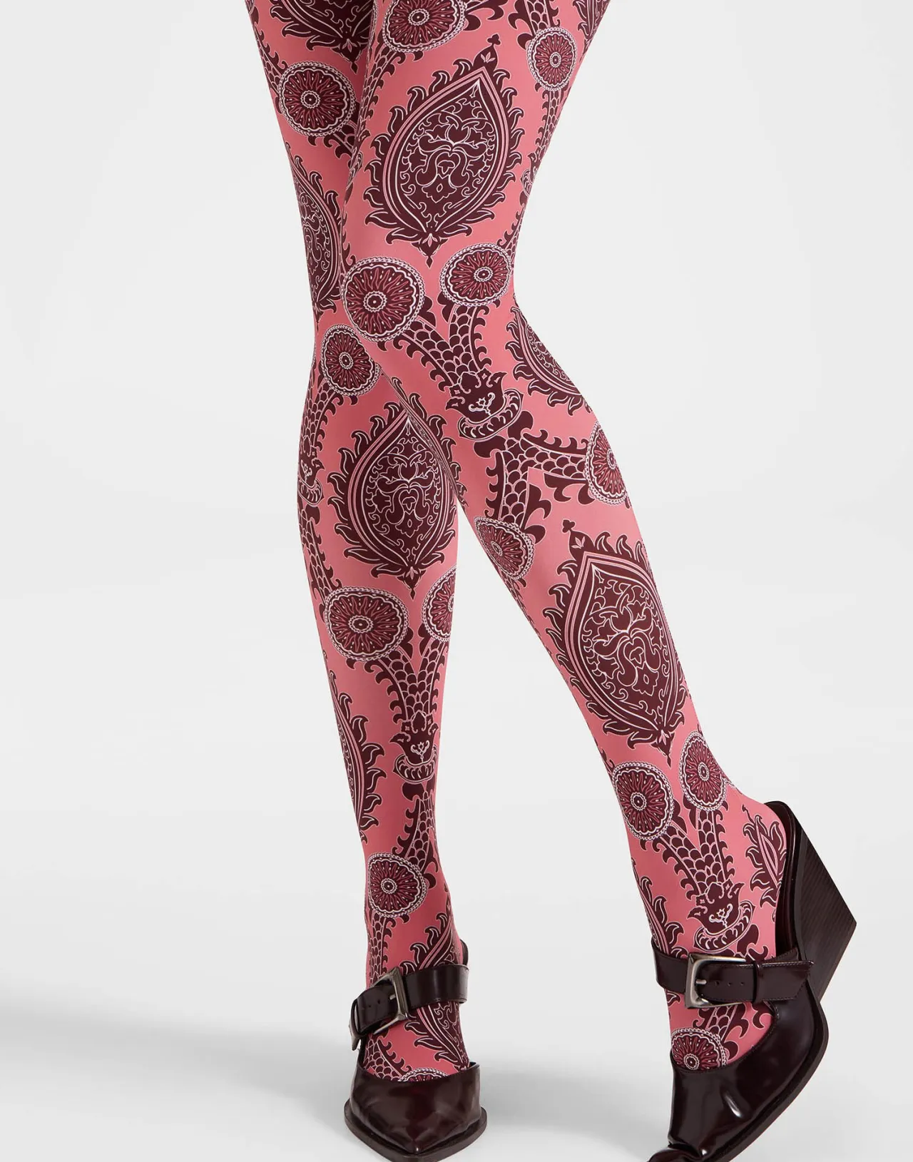 Flash Sale La DoubleJ Printed TightsOltrarno Pink in Stretch Nylon