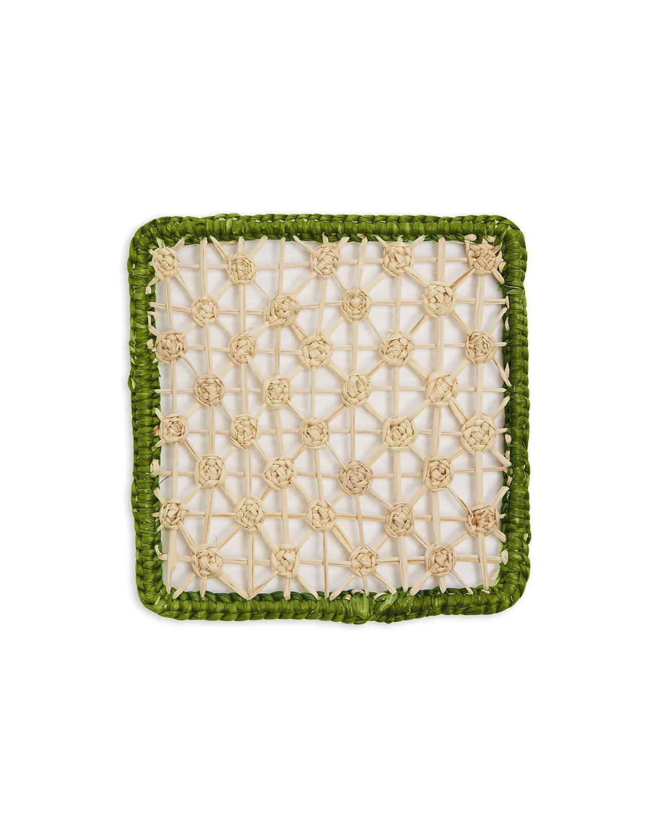 Discount La DoubleJ Raffia Coaster Set Of 4Mixed in Iraca