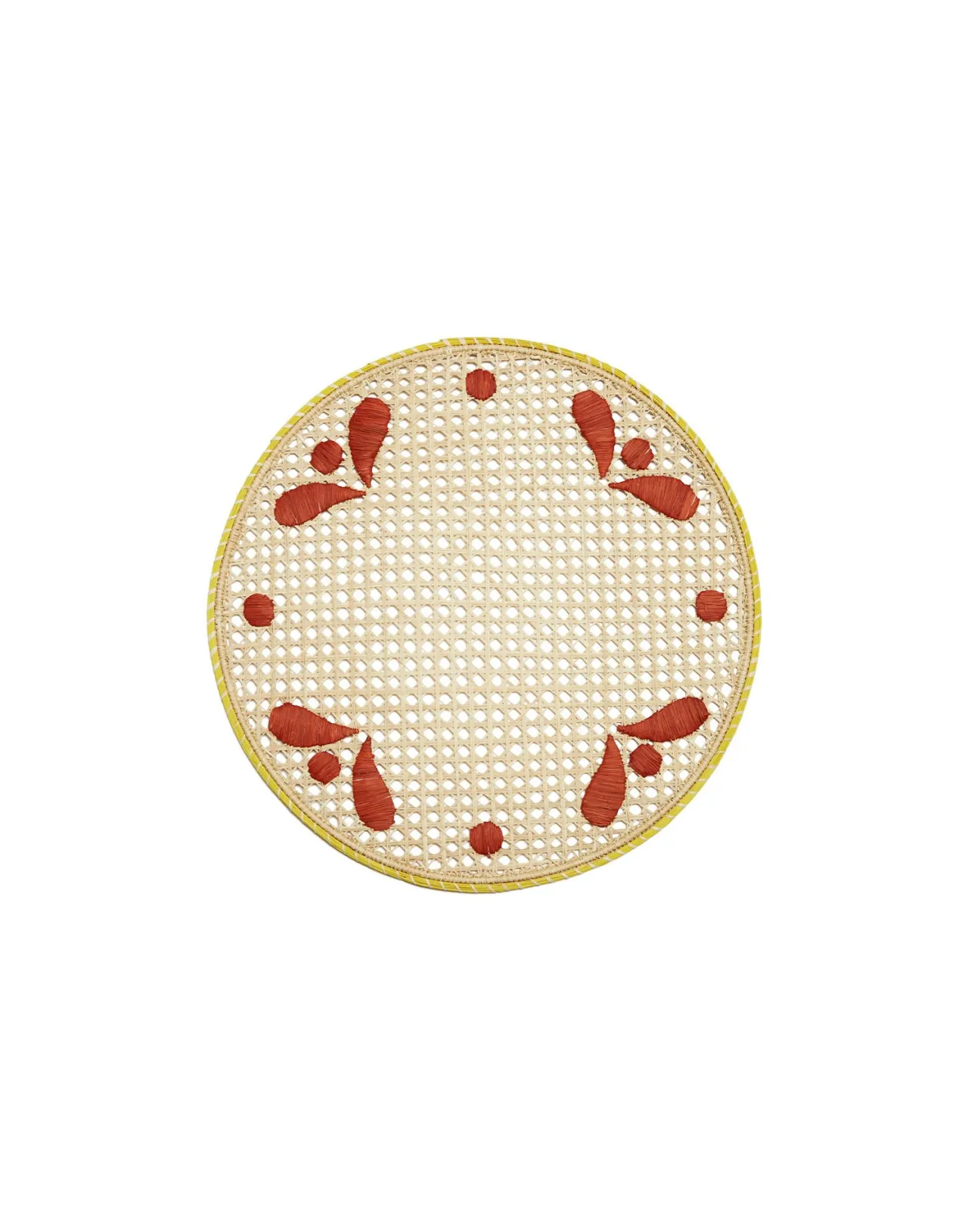 Outlet La DoubleJ Raffia Placemats Set Of 2Capri Brick in Raffia