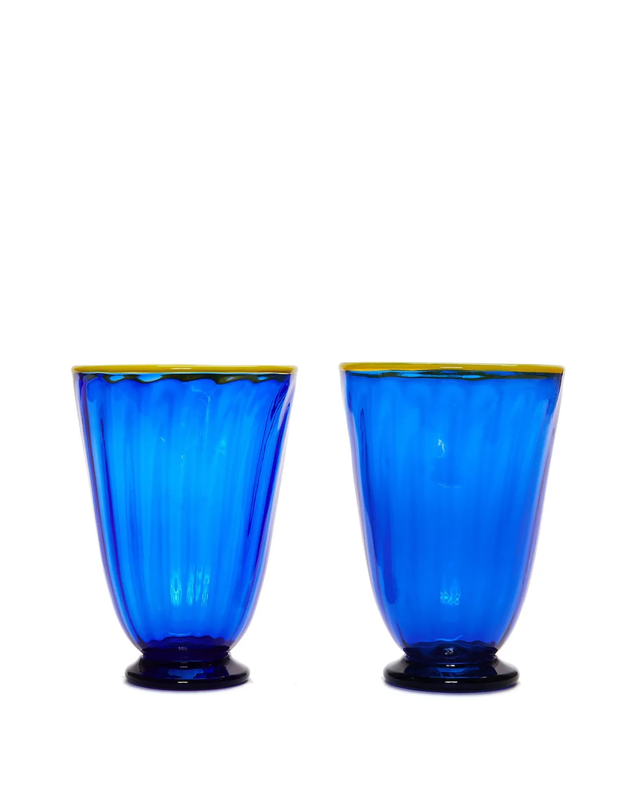 Flash Sale La DoubleJ Rainbow Glass Set of 2Blue in Glass