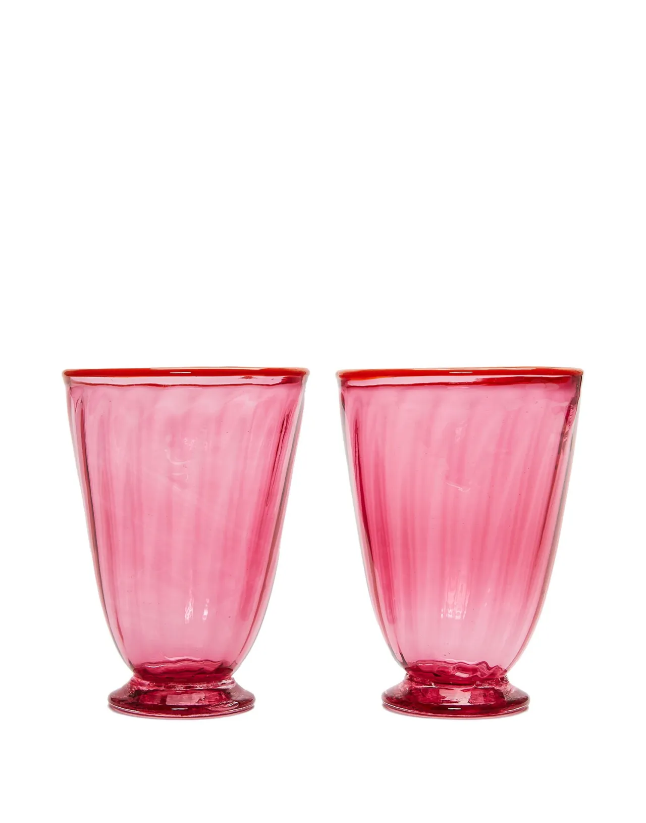 Best Sale La DoubleJ Rainbow Glass Set of 2Fuxia in Glass