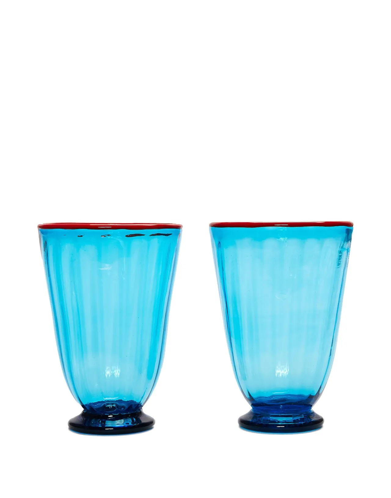 Cheap La DoubleJ Rainbow Glass Set of 2Turquoise in Glass