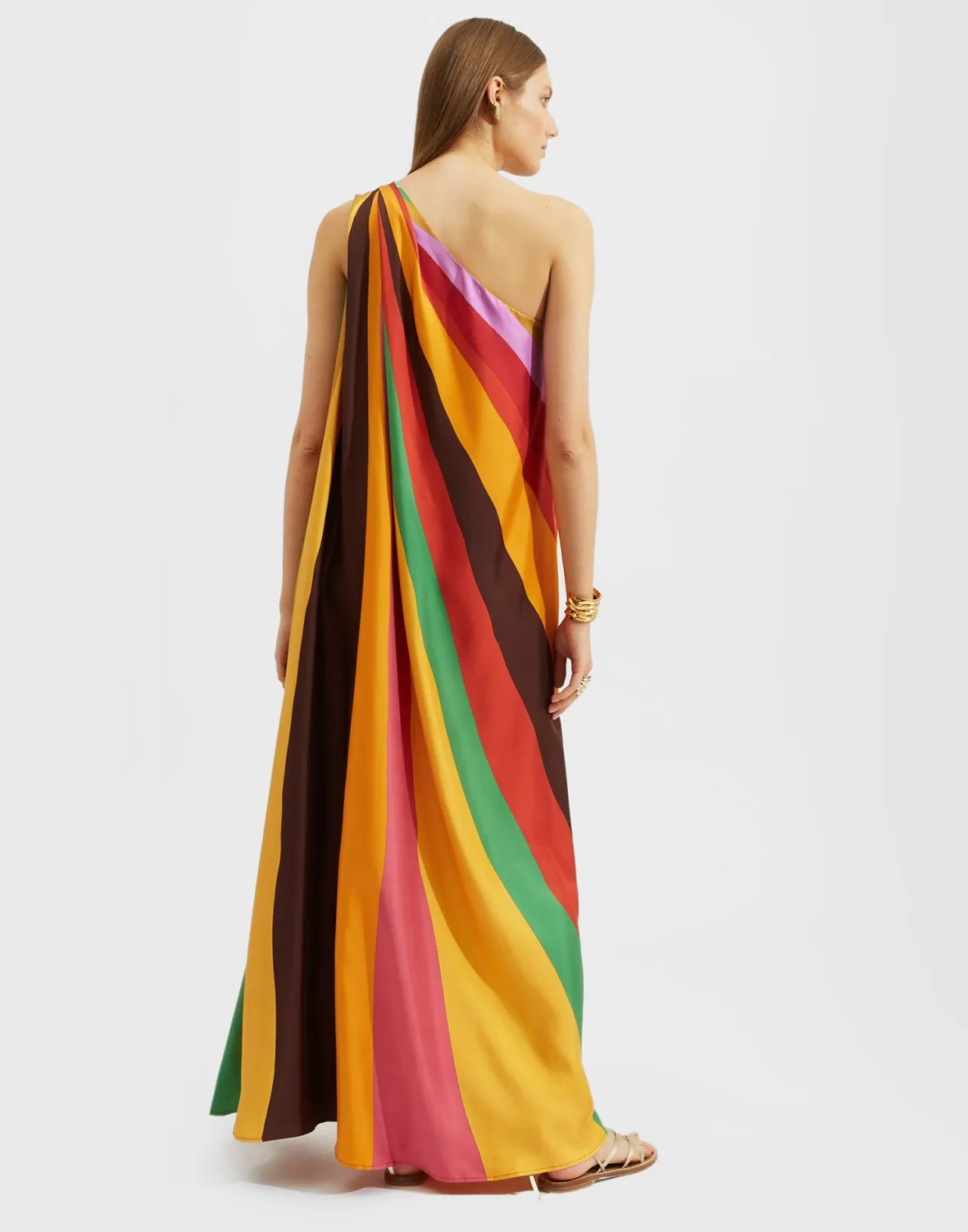 Hot La DoubleJ Roy DressRainbow in Twill Silk