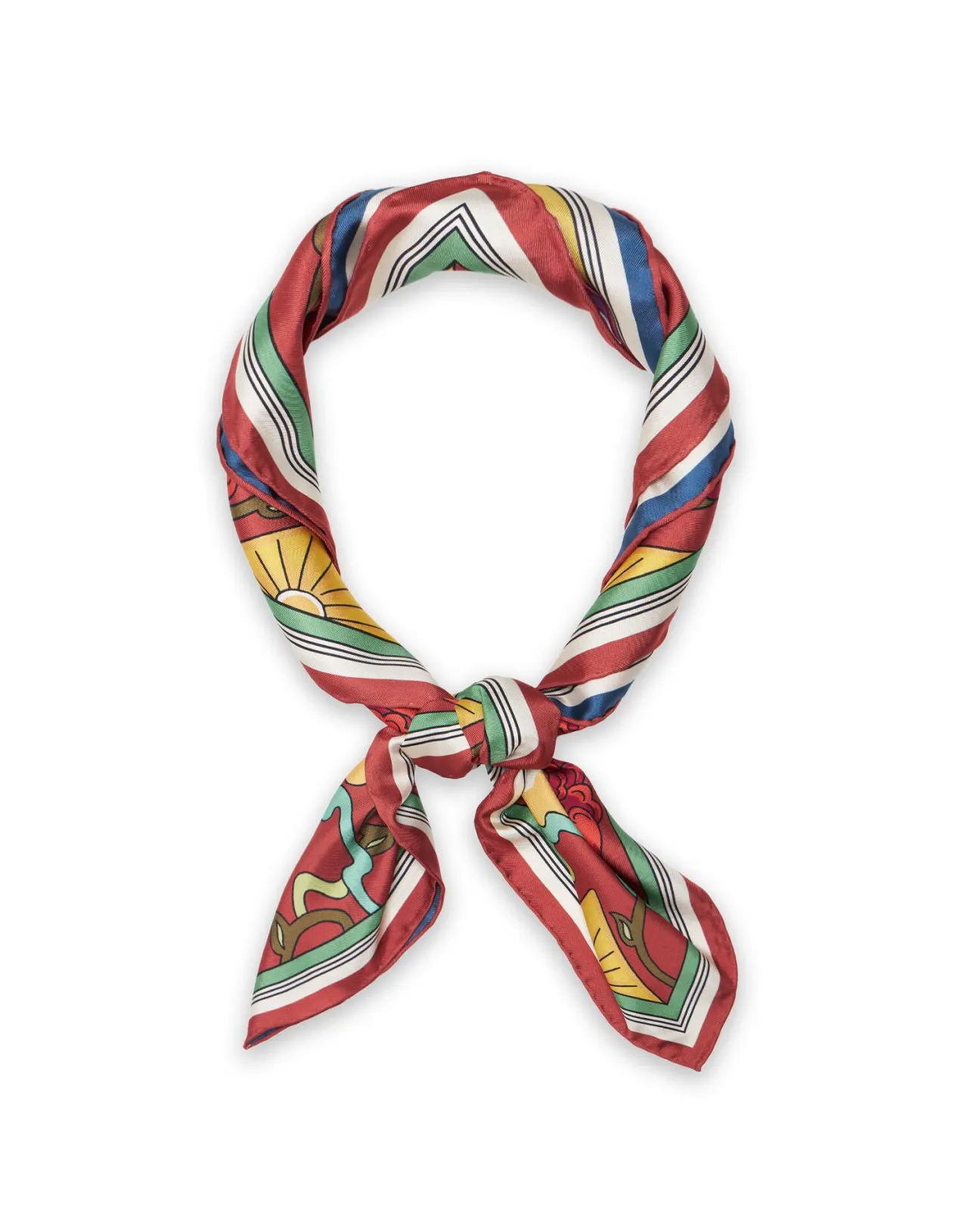 Best Sale La DoubleJ Scarf Double (90X90)Taormina Placée Ivory in Twill Silk