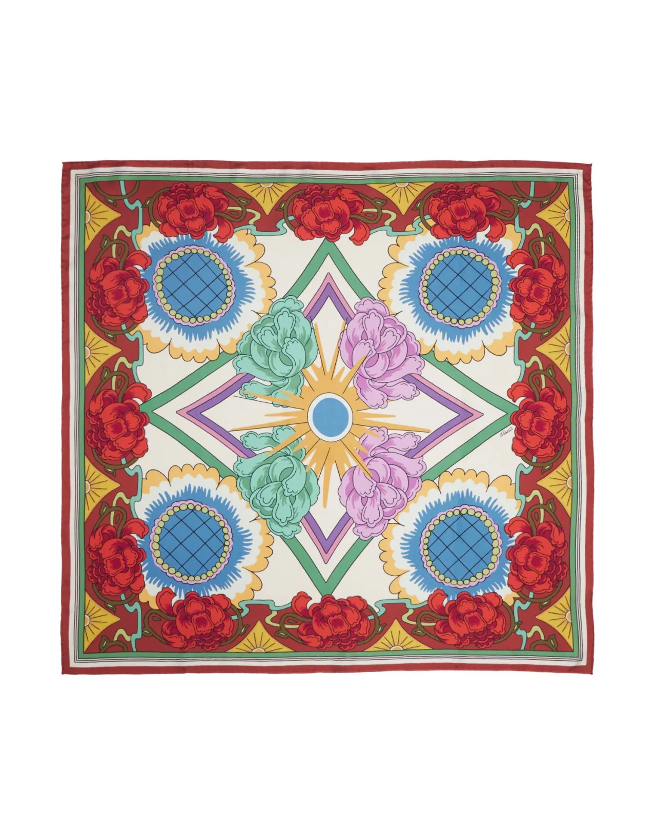 Best Sale La DoubleJ Scarf Double (90X90)Taormina Placée Ivory in Twill Silk