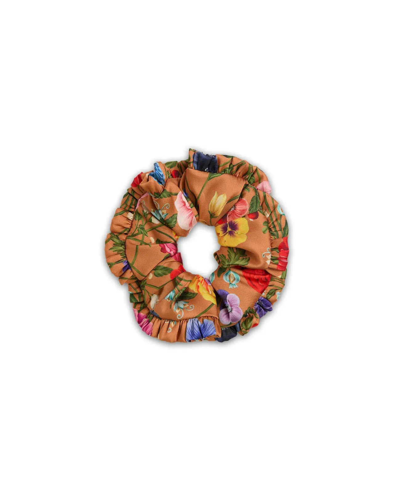 Best Sale La DoubleJ ScrunchieBotticelli Rust in Silk Twill