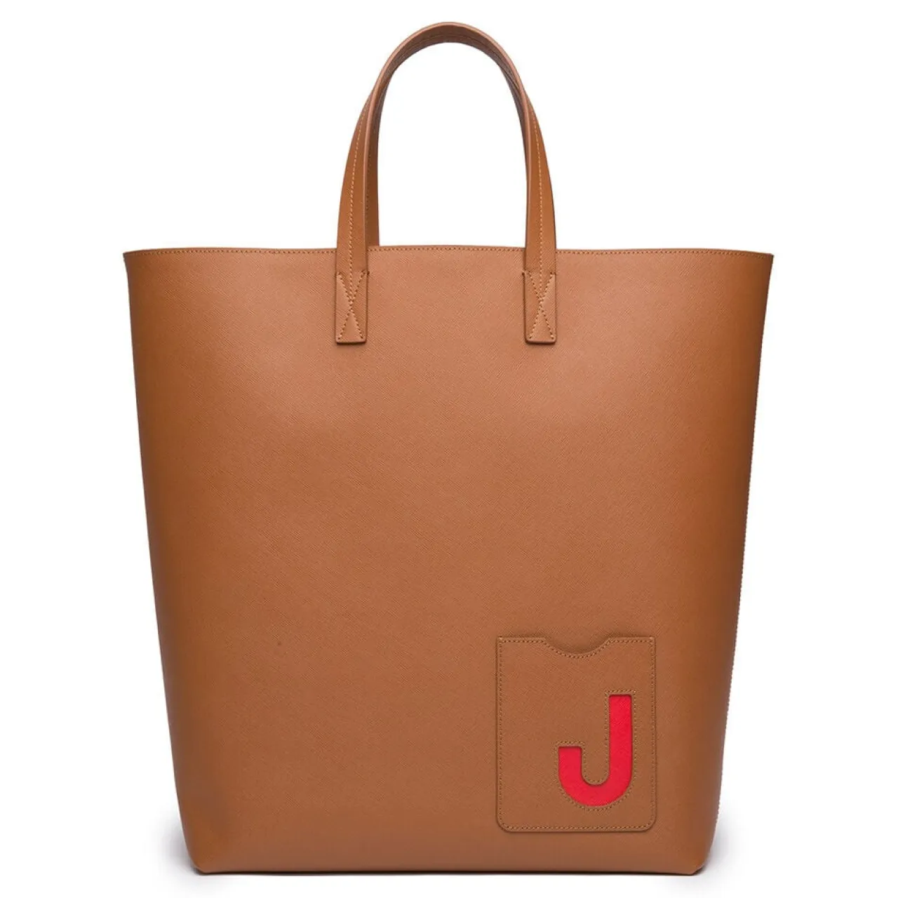 Discount La DoubleJ Shopper Tote BagMarrone in Saffiano Leather