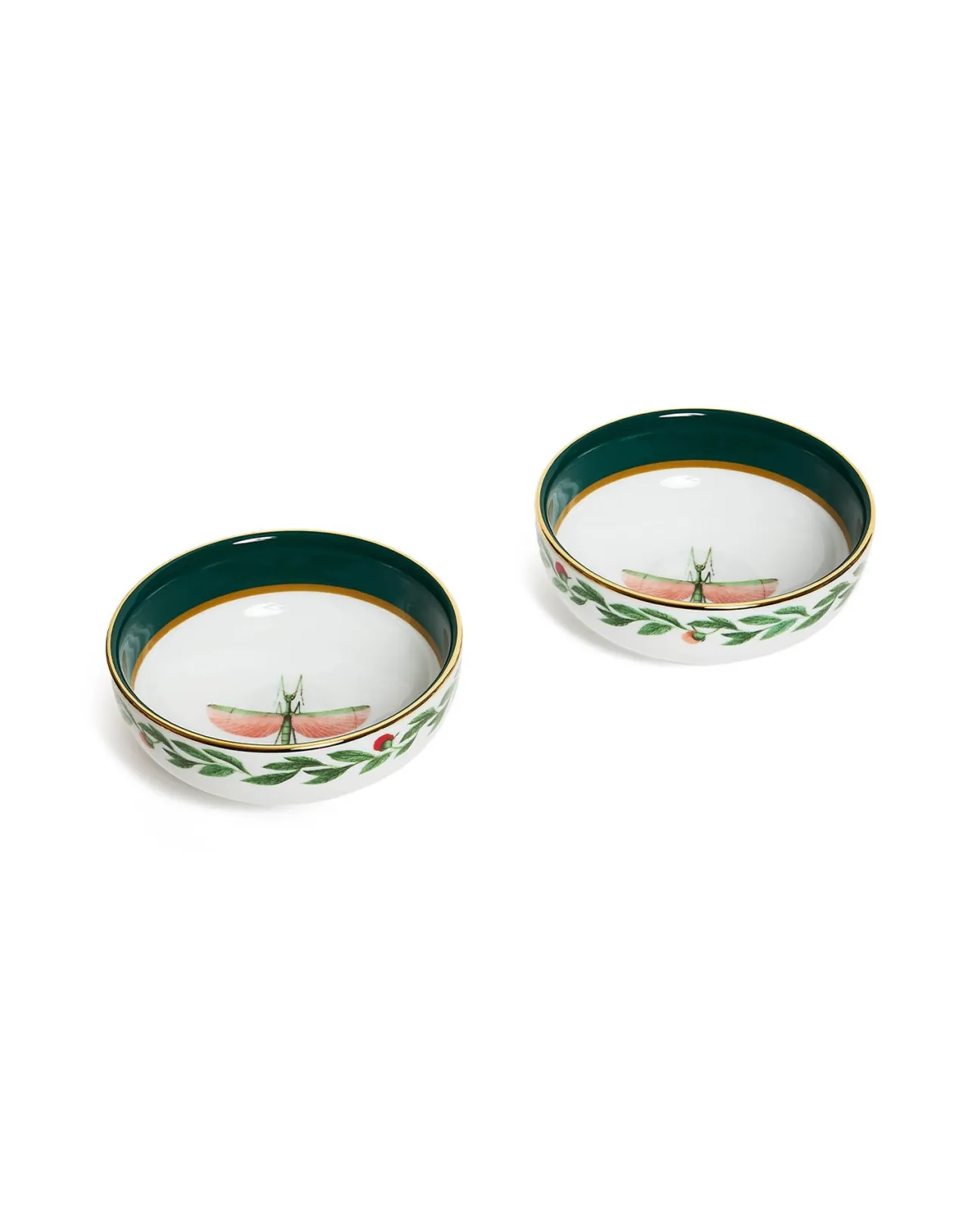 Best Sale La DoubleJ Snack Bowl Set Of 2Libellula Green in Porcelain