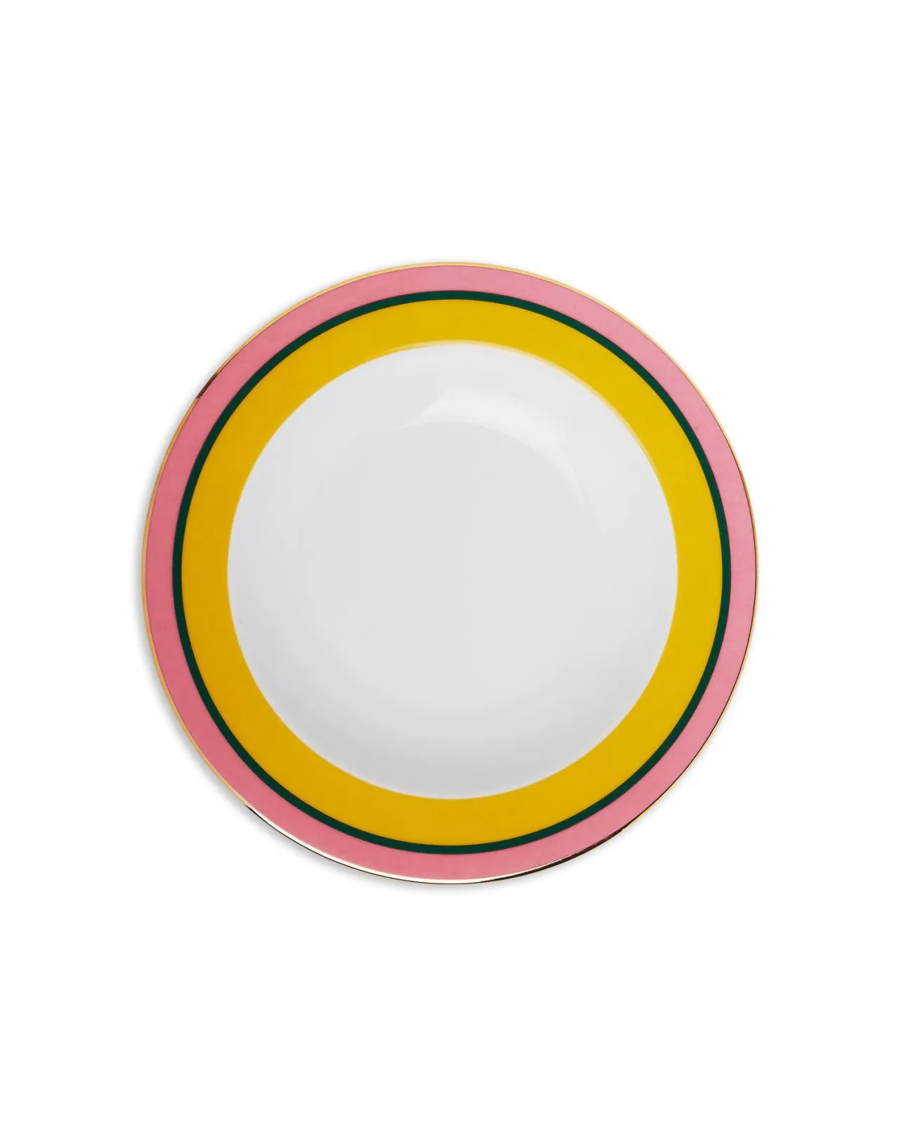 Shop La DoubleJ Soup Plates Set Of 2Rainbow Yellow in Porcelain