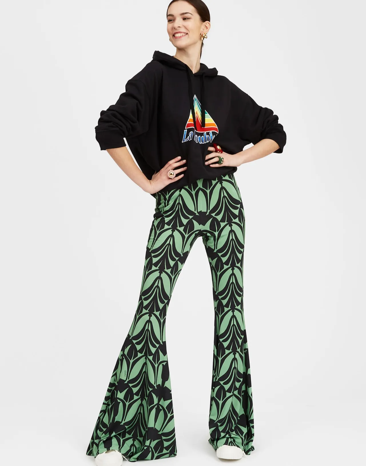 Shop La DoubleJ Superflare PantPapyrus in Flowy Jersey