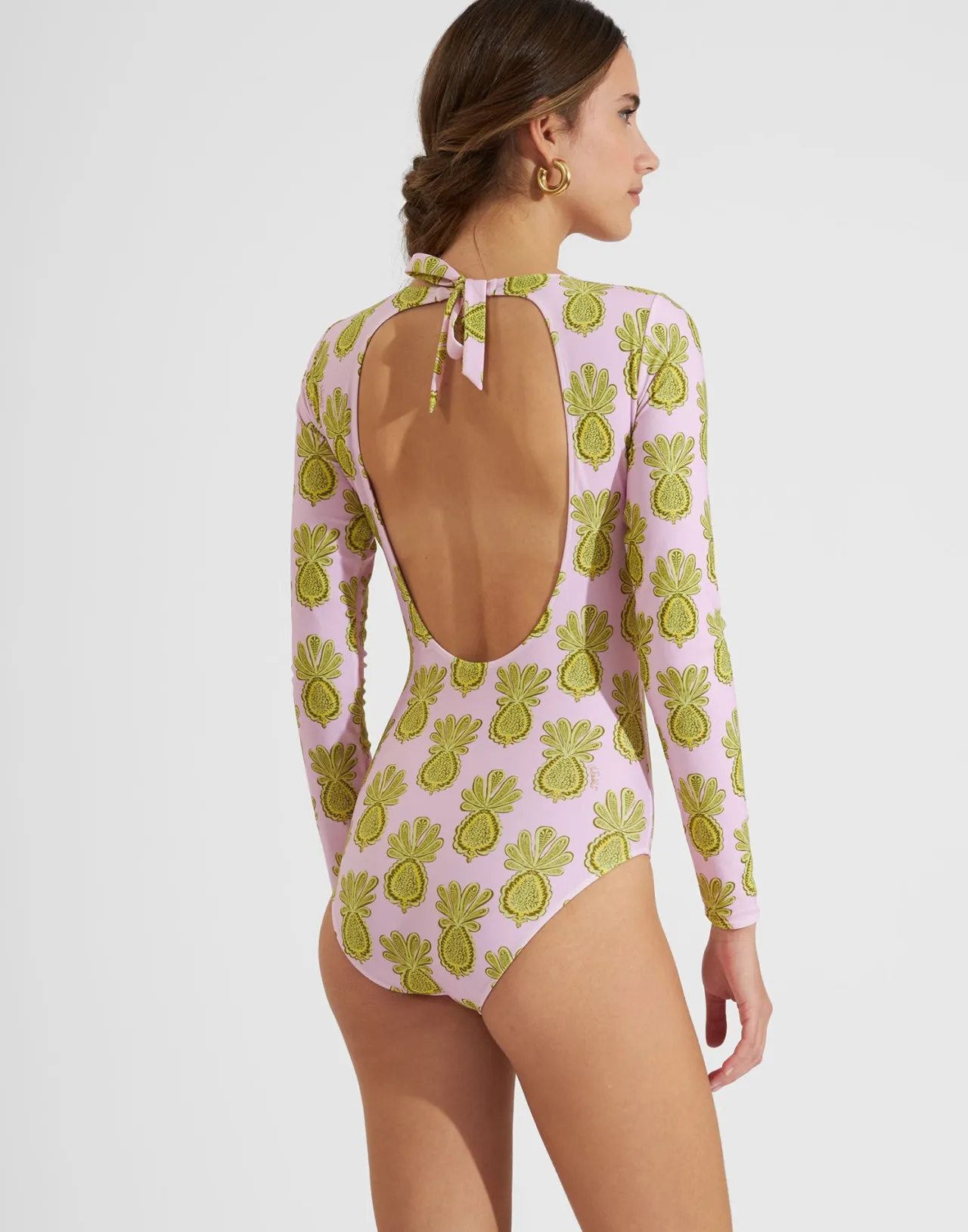 Best Sale La DoubleJ Surf SuitPineapple Sunflower Pink in Lycra