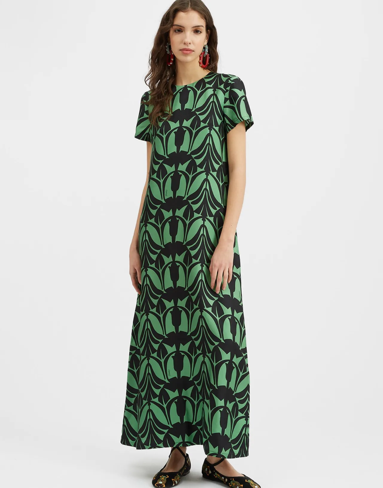 Flash Sale La DoubleJ Swing DressPapyrus in Silk Twill