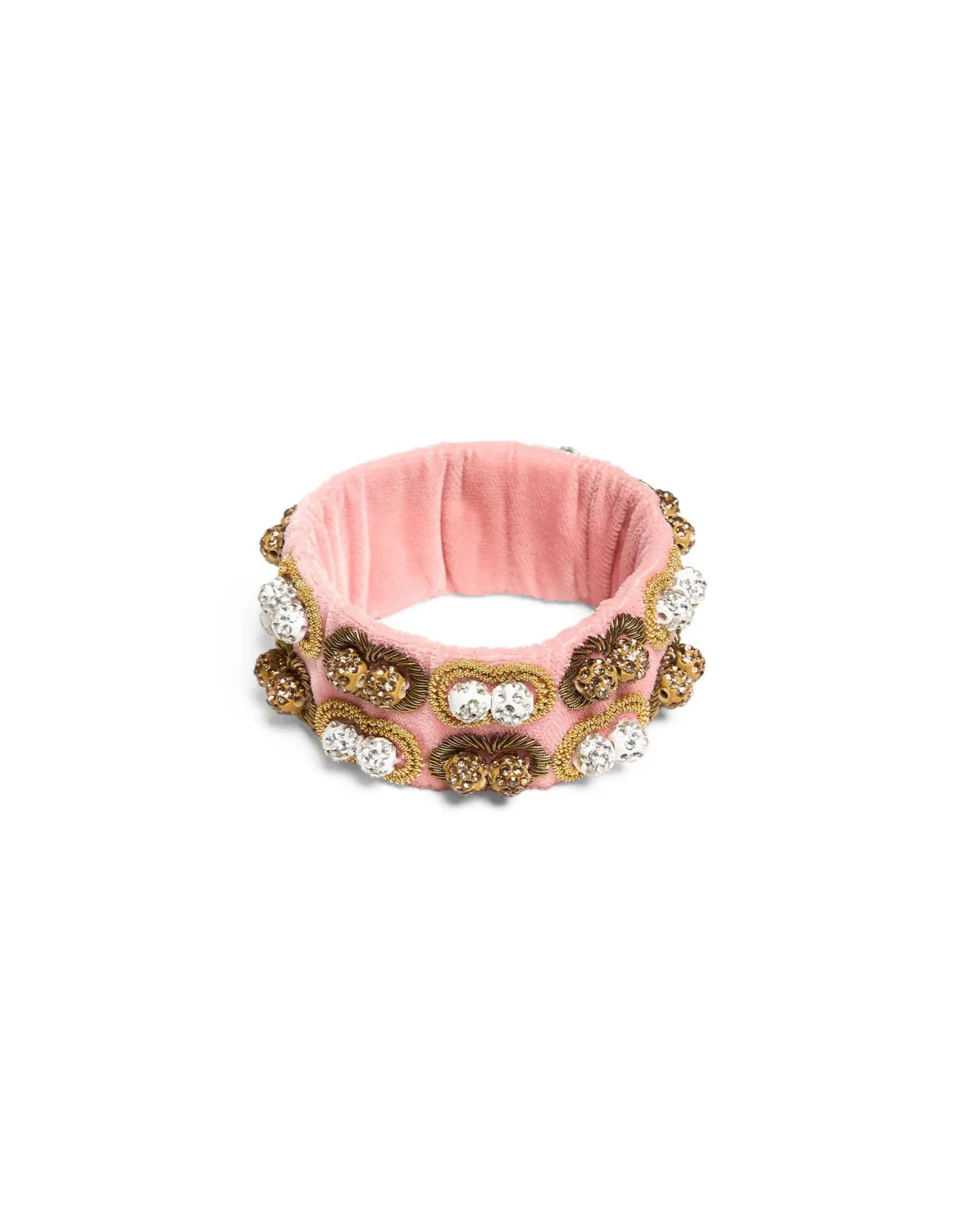 Best Sale La DoubleJ Tesoro Double BraceletSolid Pink in Velvet