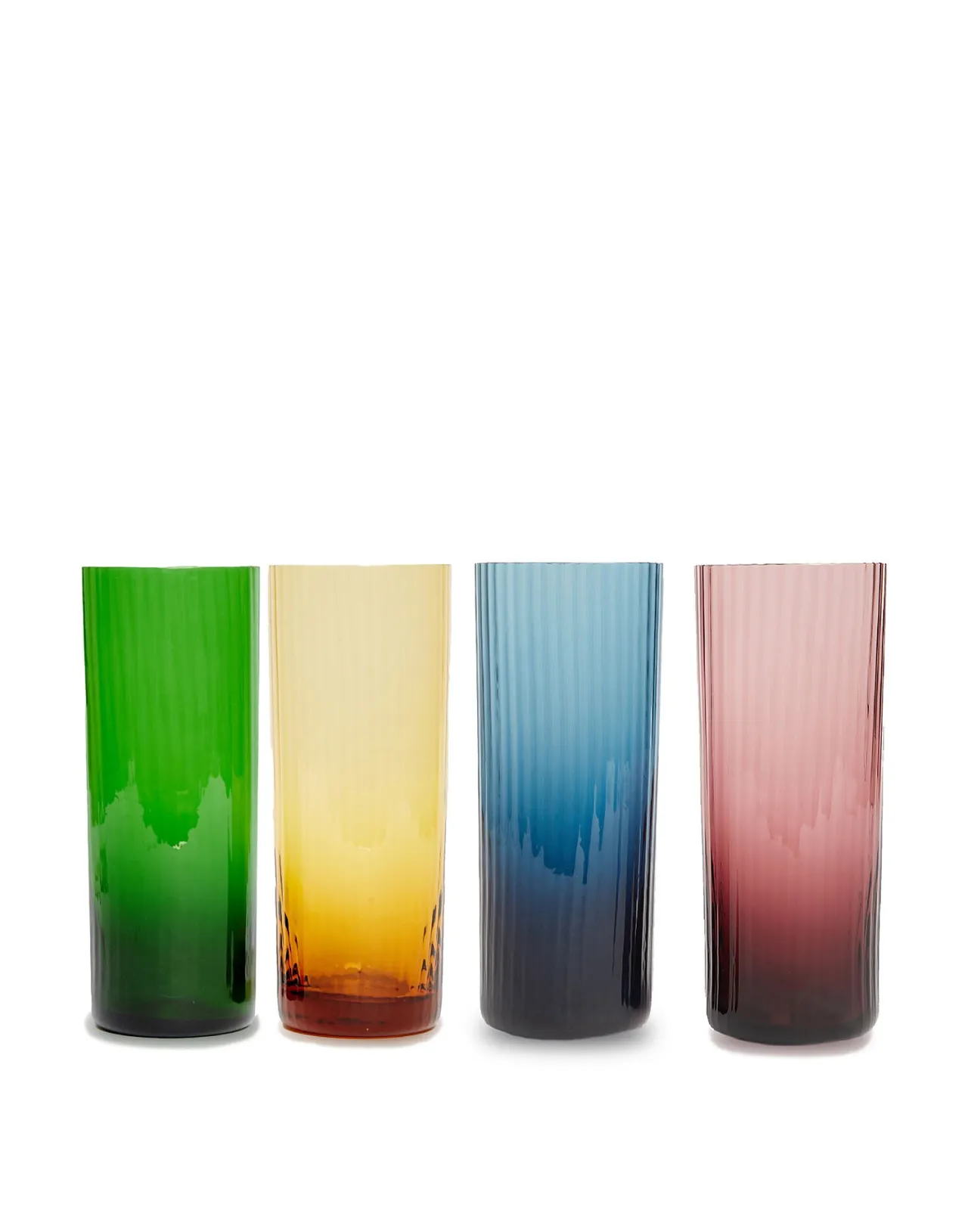 Best La DoubleJ Tumbler Glass Set of 4Misty Rainbow Mix in Glass