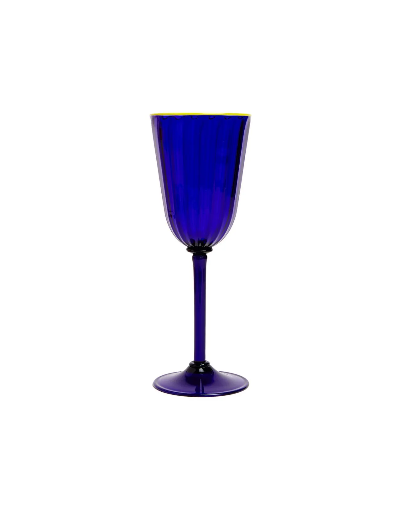 Hot La DoubleJ Wine Glasses Set Of 2Blue in Murano Glass