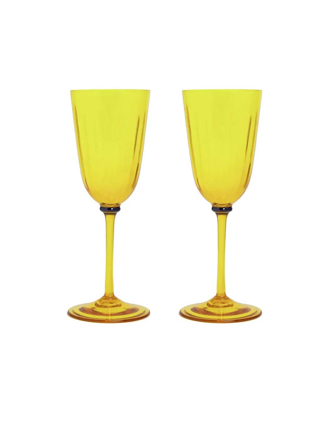 Fashion La DoubleJ Wine Glasses Set Of 2Yellow in Murano Glass